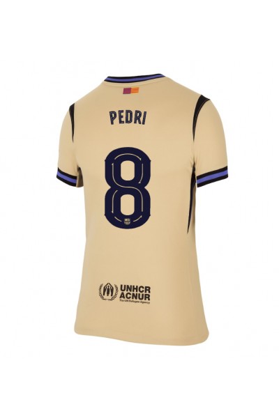 Barcelona Pedri Gonzalez #8 Jalkapallovaatteet Naisten Vieraspaita 2025-26 Lyhythihainen Barcelona Pedri Gonzalez #8 Jalkapallovaatteet Naisten Vieraspaita 2025-26 Lyhythihainen